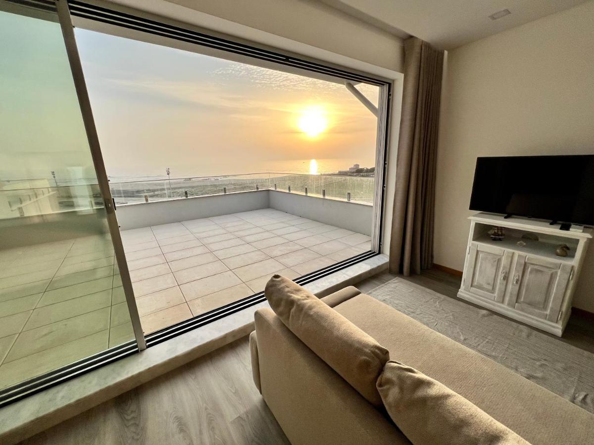 Povoa De Varzim-Sleeps4-Beachfront-Ac-Parking Exterior foto