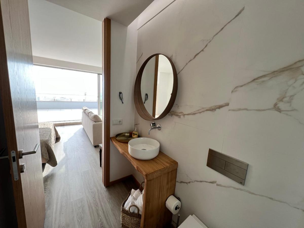 Povoa De Varzim-Sleeps4-Beachfront-Ac-Parking Exterior foto
